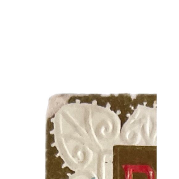 Antique 1912 Ephemera Embossed UnPosted Litho Postcard Bye Baby Bunting Macabre - Picture 5 of 8